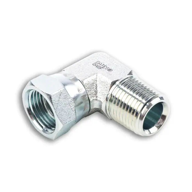 Gates Male Pipe NPTF to Female Pipe Swivel NPSM - 90 Deg