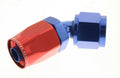 06 45 DEGREE FEMALE ALUMINUM HOSE END RED&BLUE