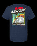 HOLLEY LS ALL BURNOUT 24 TEE - NAVY