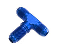06 MALE AN/JIC BULKHEAD TEE (BULKHEAD ON SIDE) BLUE