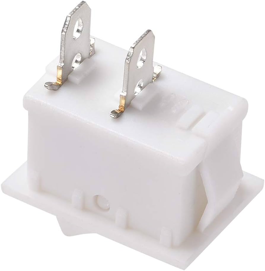 MODULAR SPST ON/OFF DOUBLE SWITCH WHITE