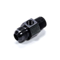 Fragola Inline Gauge Adapter -6AN x 1/4 NPT - Black