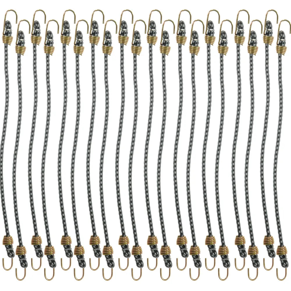 20 PIECE 10IN MINI BUNGEE CORD JAR CUT CASE