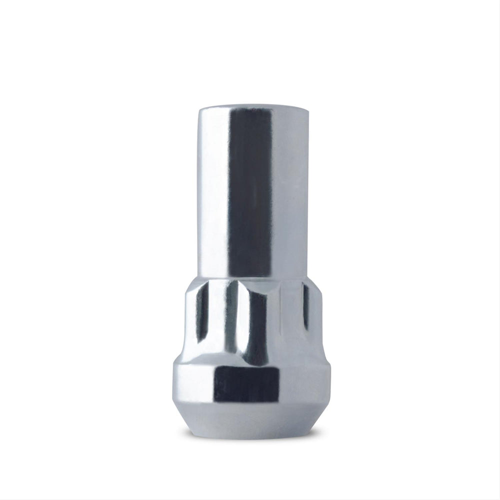 CLOSED END ACORN LOCKS [XL] CHROME 1/2IN 20RH THREAD 2.25IN LENGTH DUAL 3/4 & 13/16 HEX 4 PACK