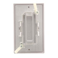 15 AMP DECOR RECEPTACLE WITH COVER WHITE