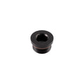 12AN Male Aluminum Plug w/O-ring 1-1/16 -12 - Black
