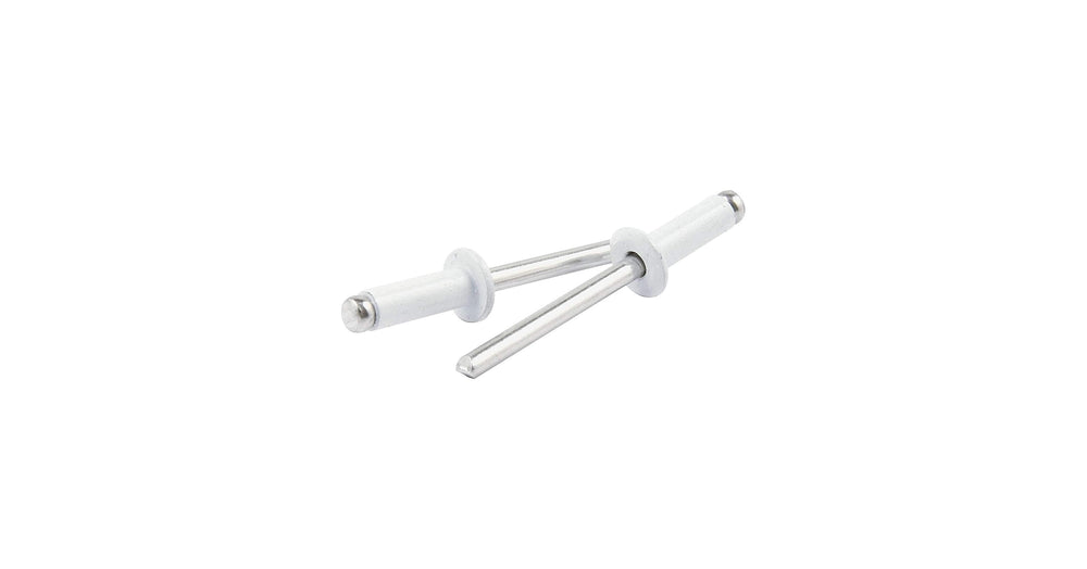 Sm Hd Rivet White Alum 250pk