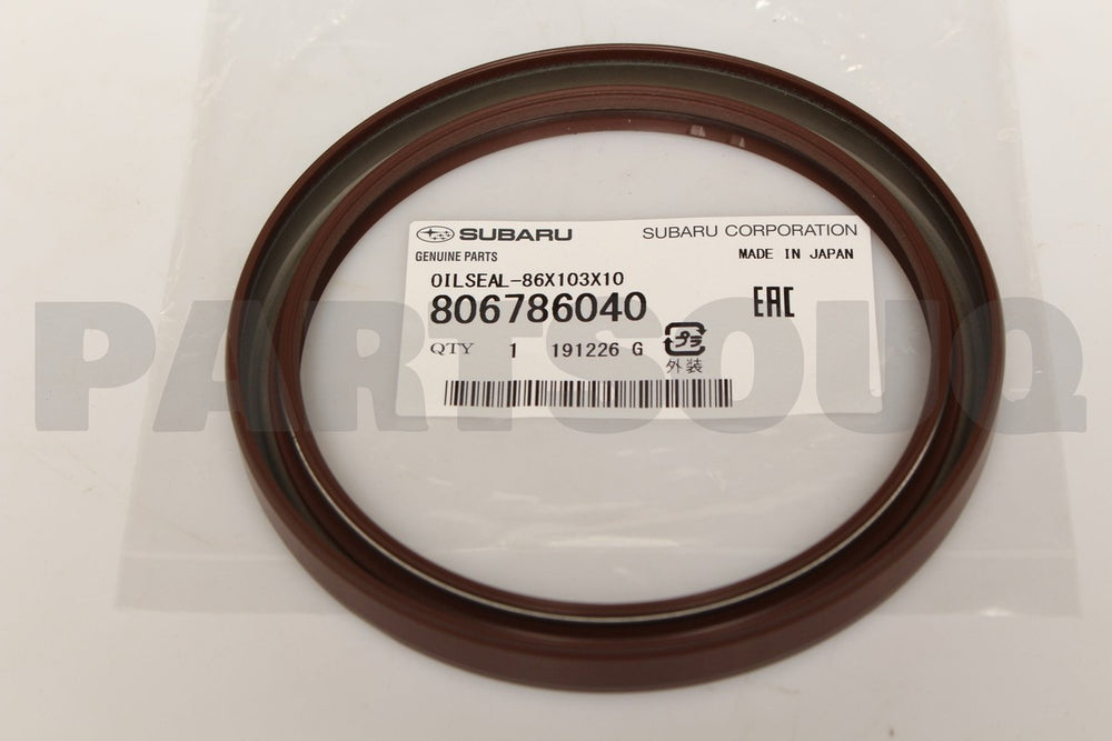 Subaru OEM Crankshaft Rear Seal Subaru Models (inc. 2002-2014 WRX / 2004 STI)