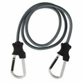 48IN BUNGEE CORD 3X SUPER DUTY GRAY CARABINER HOOK CLAMSHELL