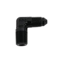 Fragola -3AN x 1/8 NPT 90 Degree Adapter - Black