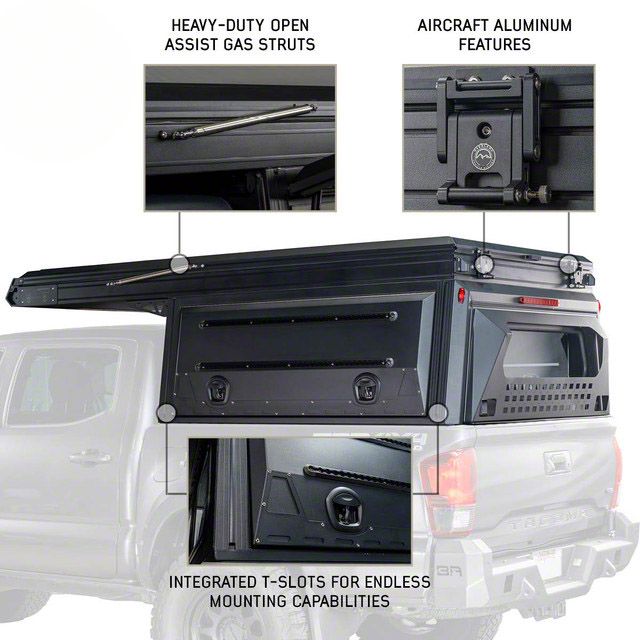 Overland Vehicle Systems MagPak - Camper W Tent Lights Rear Molle Panel Side Tie Downs Front Rear Windows