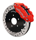 Wilwood Narrow Superlite 6R Front Hat Kit 12.88in Drill Red 1994-2004 Mustang
