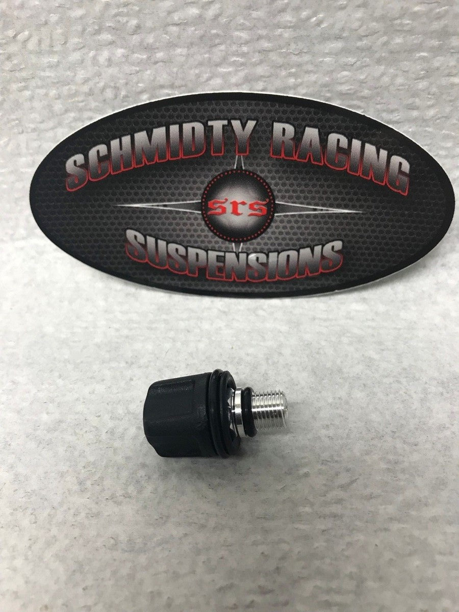 SERVICE SET: AIR VALVE ASSEMBLY: 5/16-32 ORB X SCHRADER EVOL3 TAMPER RESISTANT BLACK ANO II