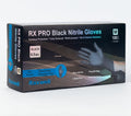 RX PRO DISPOSABLE 6.5 MIL BLACK NITRILE GLOVES100/BX SIZE S
