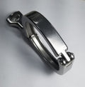 Ticon Industries 3in Stainless Steel Tri-Clover Clamp Heavy Duty Single Pin w/Silicone Gasket