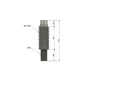 M6 TO 3/8IN STUD ADAPTORS ZINC PLATED HARDENED STEEL