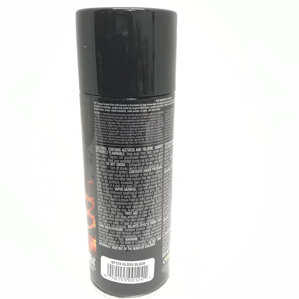 HIGH TEMPERATURE ENGINE ENAMEL; GLOSS BLACK; 11 OZ. AEROSOL