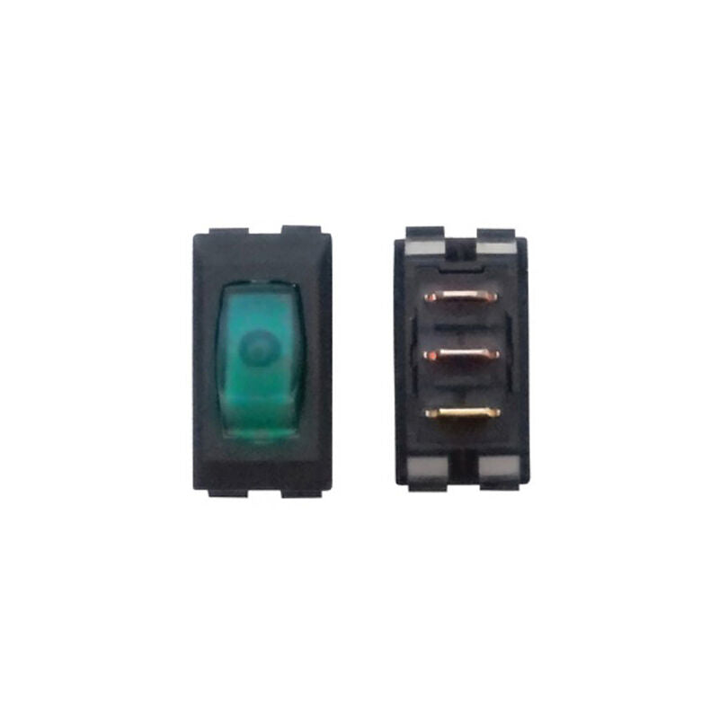 ILLUMINATED ON/OFF SWITCH GREEN/BLACK 1/CARD