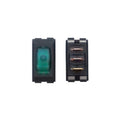 ILLUMINATED ON/OFF SWITCH GREEN/BLACK 1/CARD