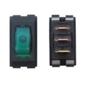 ILLUMINATED ON/OFF SWITCH GREEN/BLACK 1/CARD