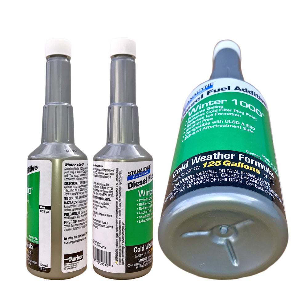 WINTER 100016 OZ BOTTLE TREATS UP TO 125 GALLONS OF DIESEL FUEL PER BOTTLE