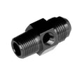 08 MALE AN/JIC TO 06 (3/8) NPT MALE WITH 1/8 NPT HEX BLUE