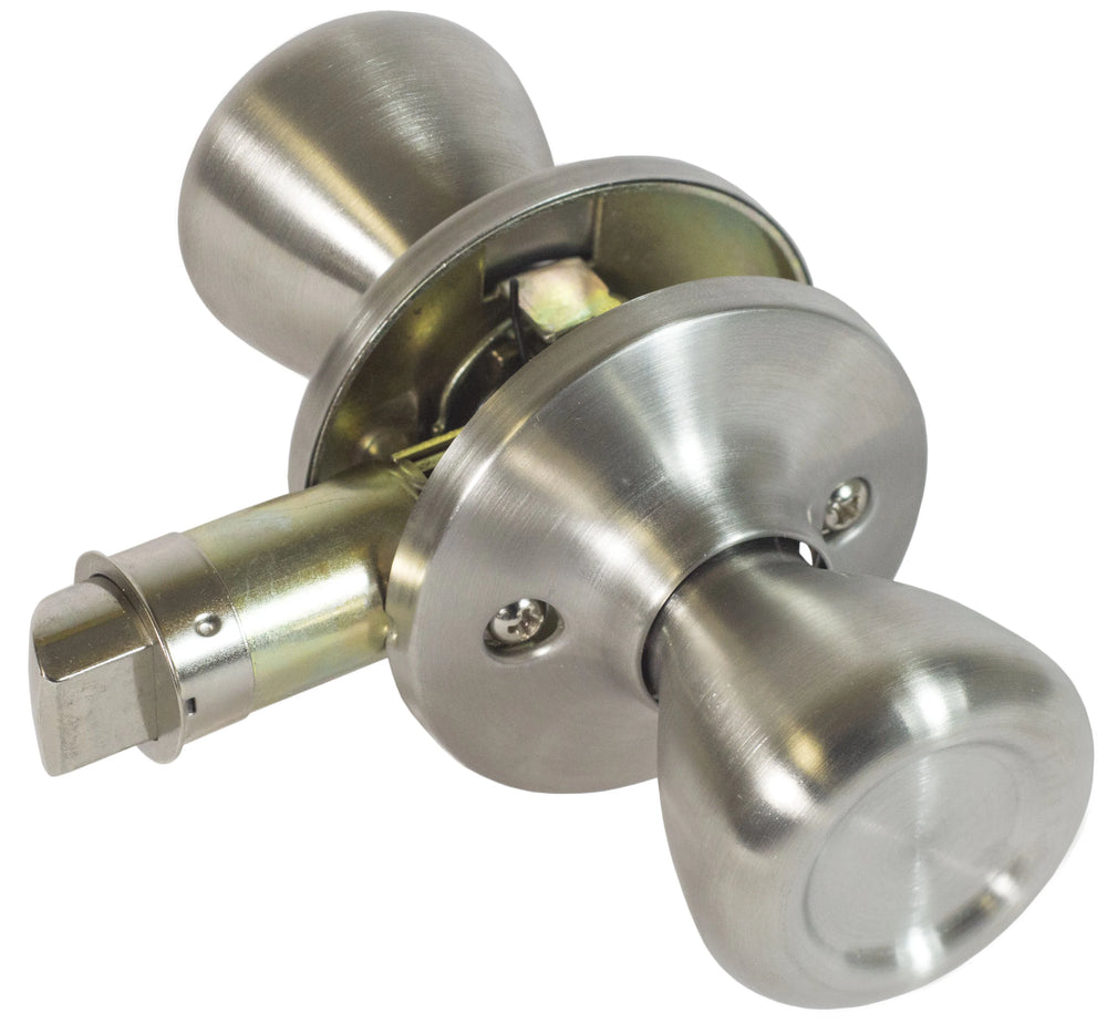 LOCKSET KNOB C2 PASSAGE STAINLESS STEEL