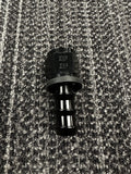 #10 Str Push-On Hose End Black
