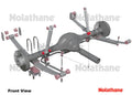 Strut rod - to chassis bushing 4 Bushings