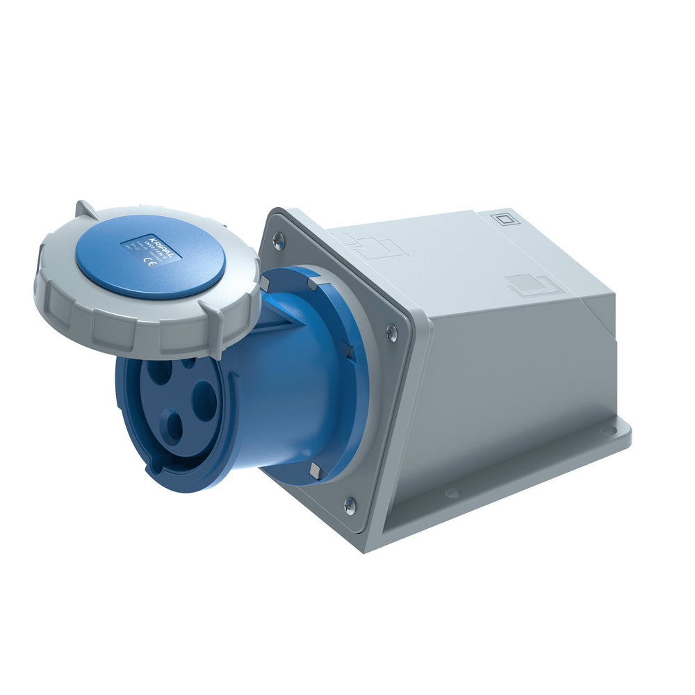 30 AMP RECEPTACLE W/MOUNTING PLATE
