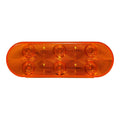 LED OVAL SIGNAL/PARK LAMP AMBER 6DIODES