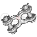 CLEVISDOUBLE LINK3/8INWLL 5400#ZINC