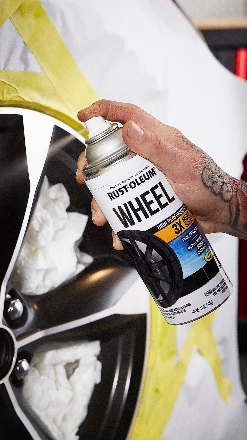 RUST-OLEUM black auto part