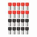 REFILL PACK RED/BLACK 0/1GA FERRULES 20 PC
