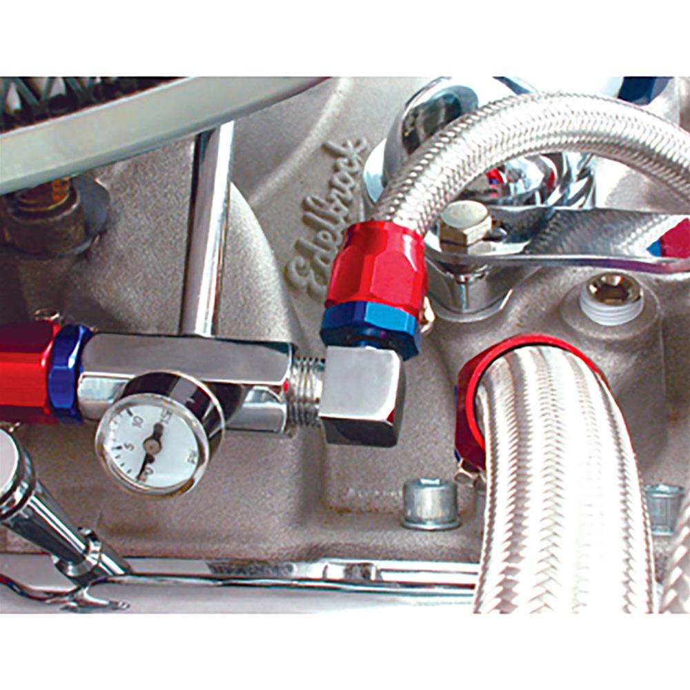 90 Deg. Fuel Fitting Chrome