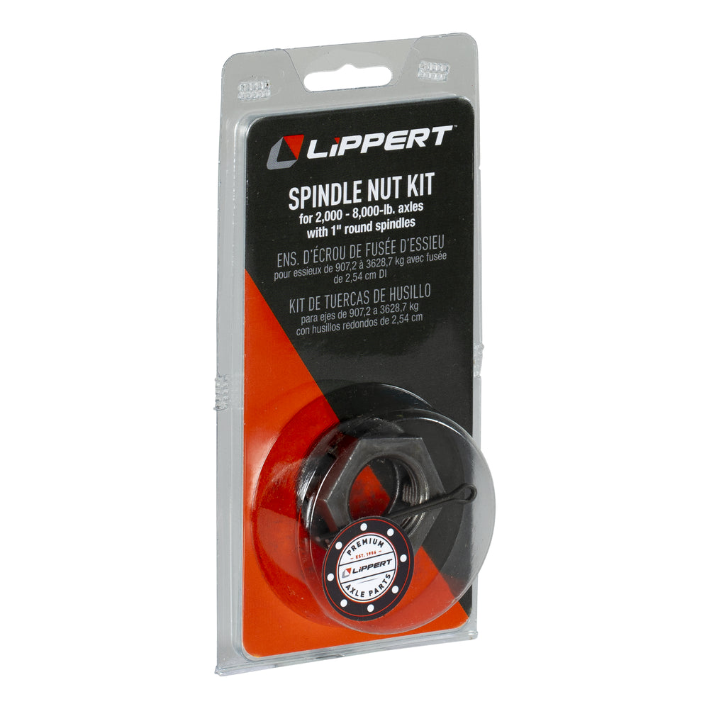 SPINDLE NUT KIT 22004400LB AXLES 1IN14 THREAD SIZE ROUND WASHER