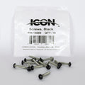 SCREWS QTY 15 PAINTED FENDER INSTALLATION BLACK