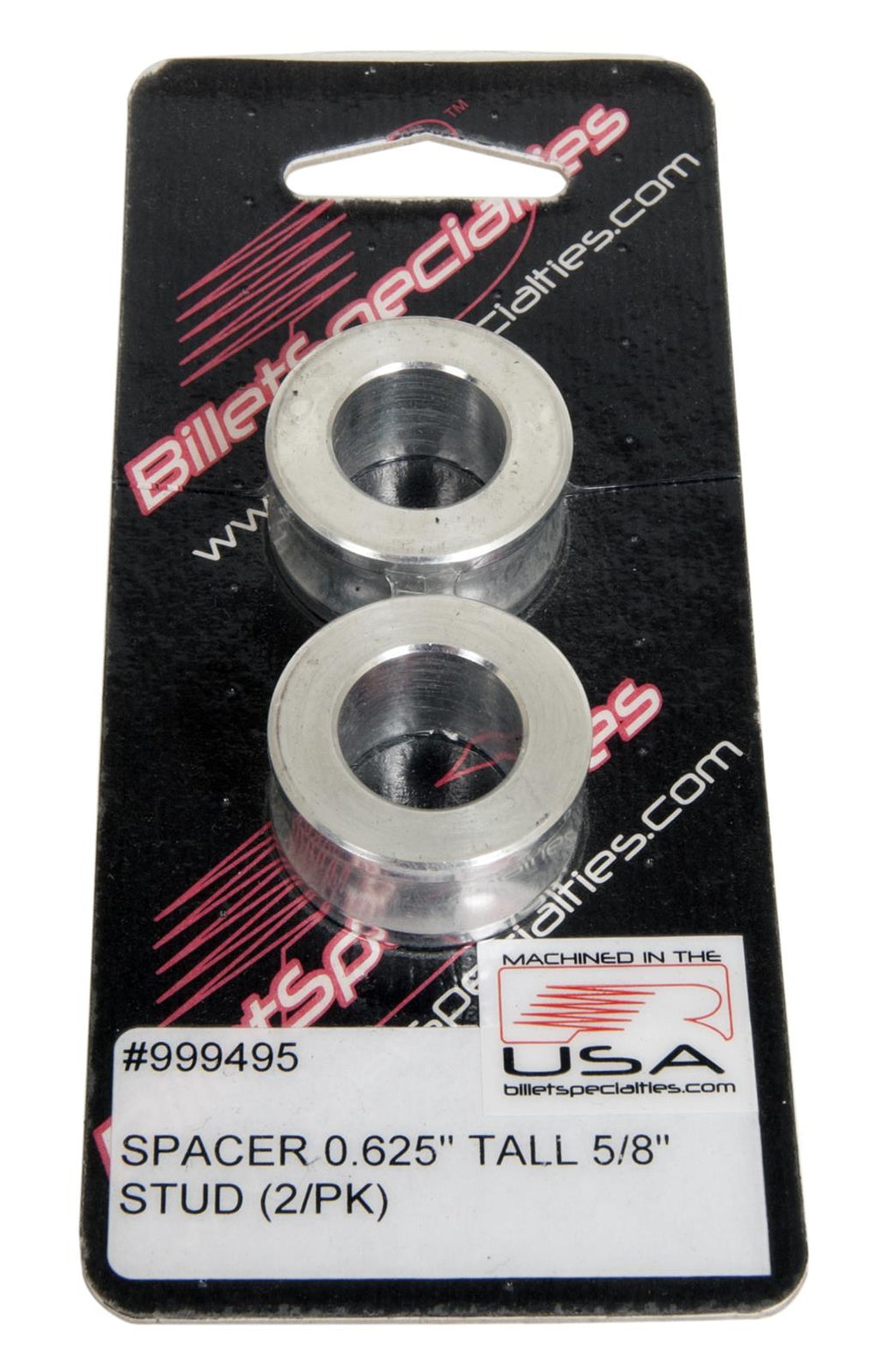 SPACER 0.625' TALL 5/8' STUD (2/PK)