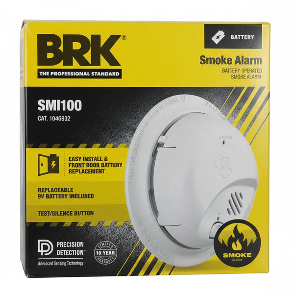 BATTERY POWERED SMOKE ALARM WITH RE
