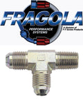Fragola -3AN Tee 1/8 NPT On Run - Steel
