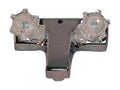UTOPIA 4IN LAVATORY FAUCET IVORY W/SMOKED HANDLES