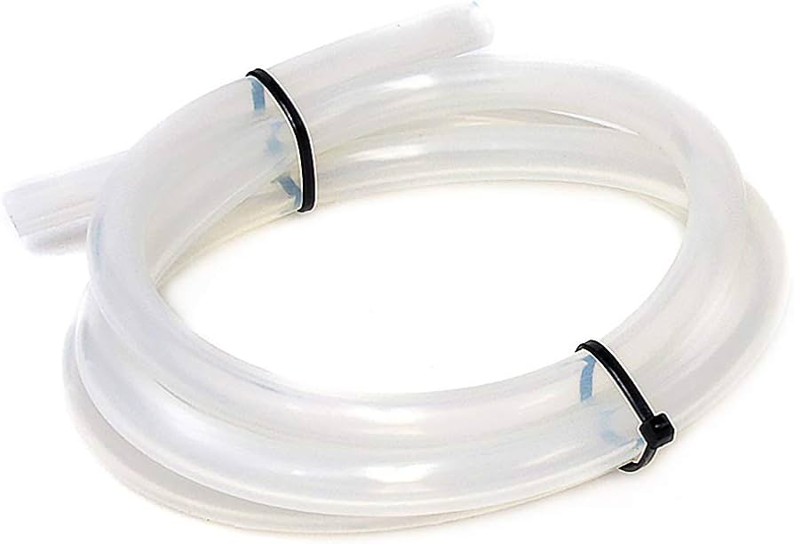 HPS Performance 1/4 (6mm) ID Clear High Temp Silicone Vacuum Hose - 5 Feet Pack