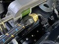 GReddy AN10 Straight Swivel Hose End - Black/Gold Anodized