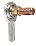 QA1 C Series 2-Pc Rod End - Male/Right Hand - .4375in Bore x 1/2-20 w/Stud - Carbon Steel w/PTFE