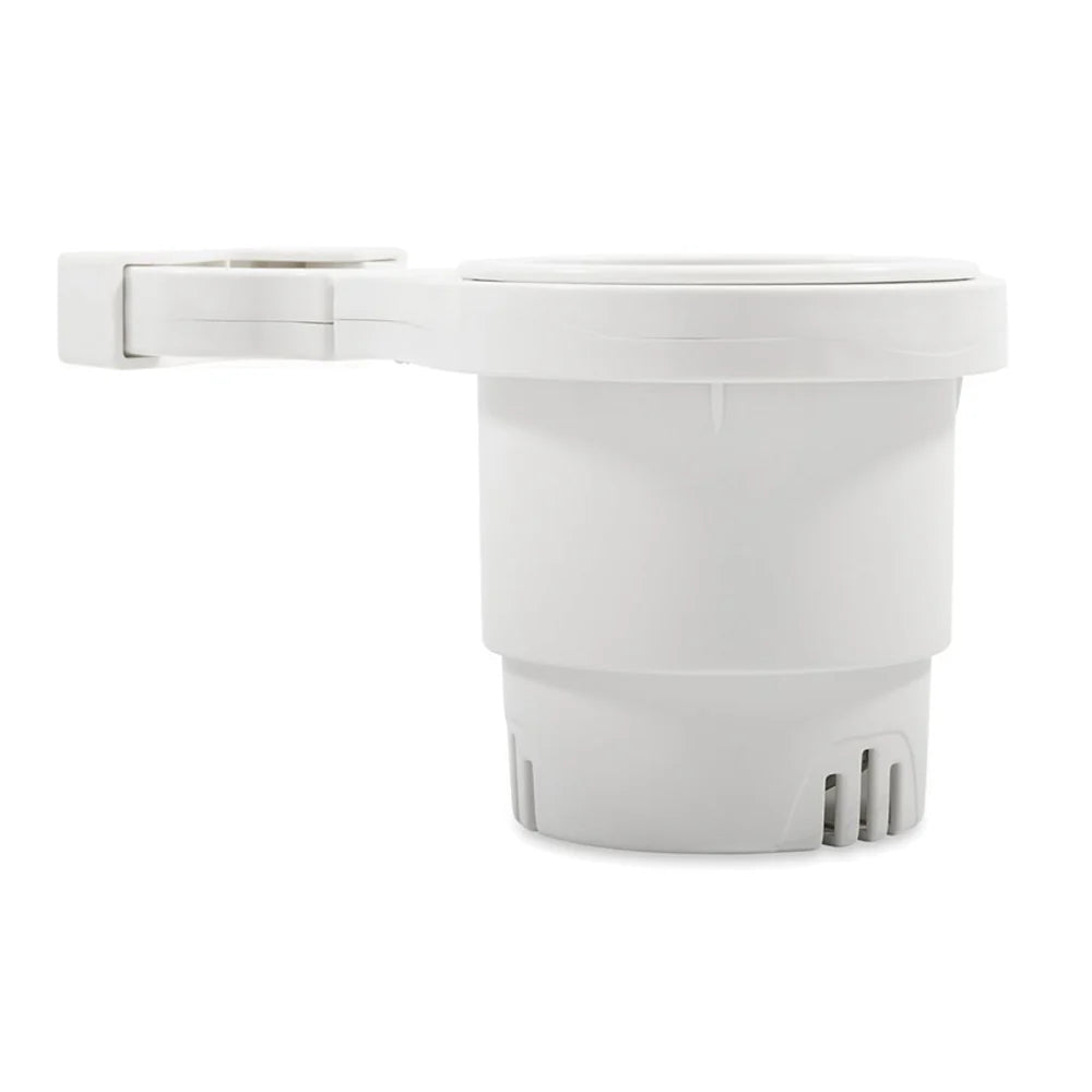 RAIL MOUNTED CUP HOLDER LARGE CLAMP WHITE