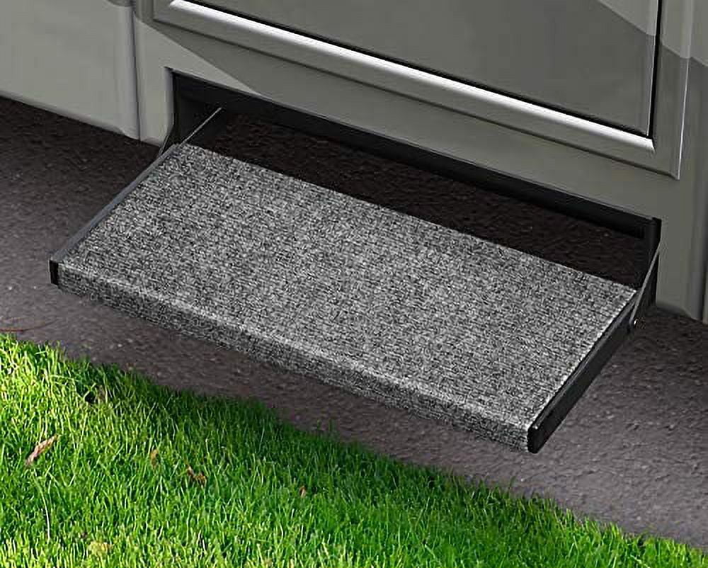OUTRIGGER UNIVERSAL RV STEP RUG 22 IN. WIDE CASTLE GRAY