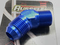 Russell Performance -8 AN to 3/8in NPT 45 Degree Flare to Pipe Adapter