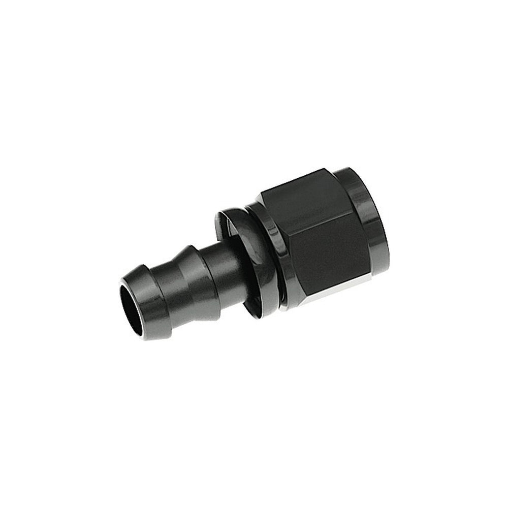 12 STRAIGHT AN/JIC HOSE END PUSH LOCK BLACK