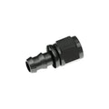 12 STRAIGHT AN/JIC HOSE END PUSH LOCK BLACK
