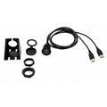 PANEL MOUNT DUAL USB CABLE WITH MULTI MOUNT ACCESSORIES 4FT ACCESSORIES